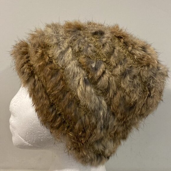 Brown Fur Hat beanie hat - Picture 4 of 12